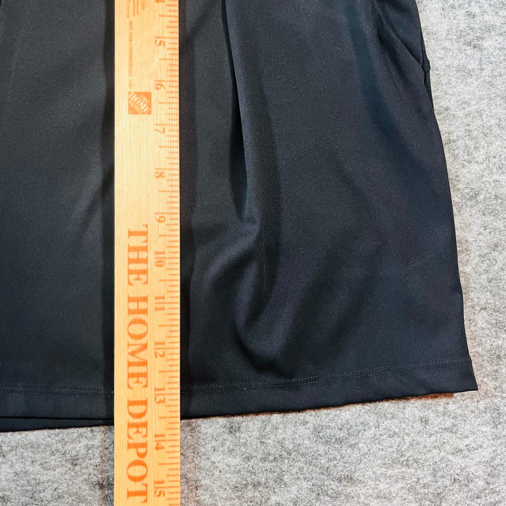 Active Pleated Shorts Women 2XL Black High Rise Golf Tennis Casual Chic Stretch - Picture 6 of 7